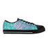Axikronz 8T7 Canvas Low Top – Turquoise Mix Script | Hip - Hop Streetwear Shoes - Stykonz Graffiti Streetwear